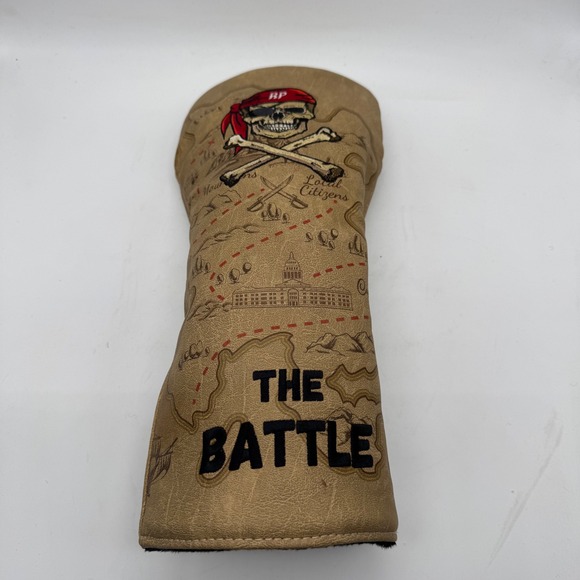RARE‎ EP Headcovers The Battle Pirate Skull Golf Driver Headcover Made in USA